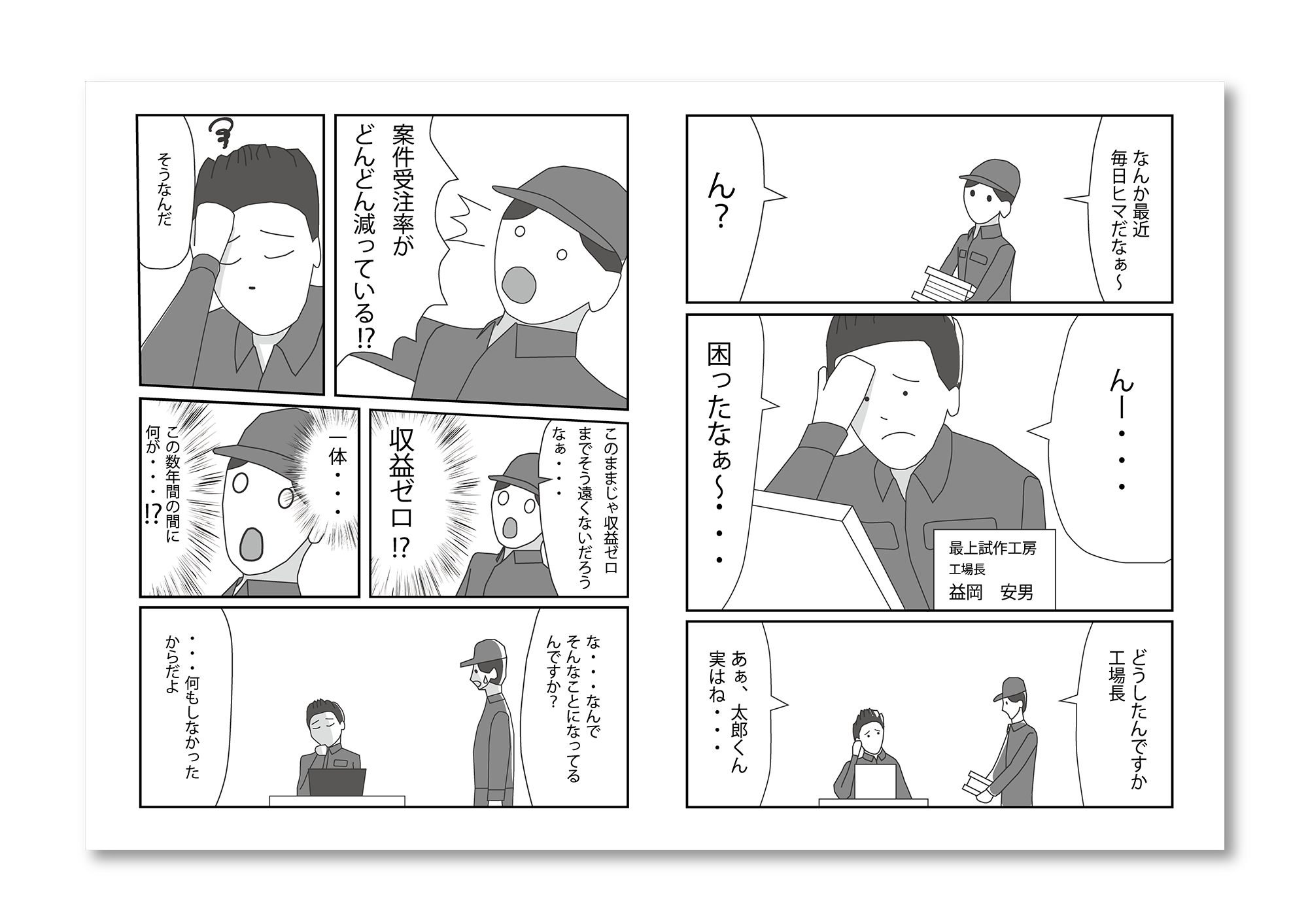 社内構造を伝える漫画