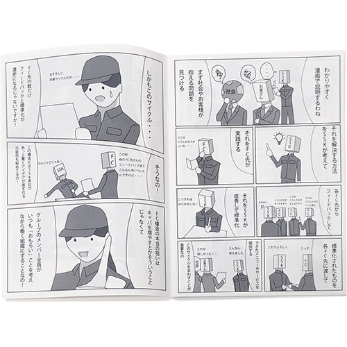 社内構造を伝える漫画